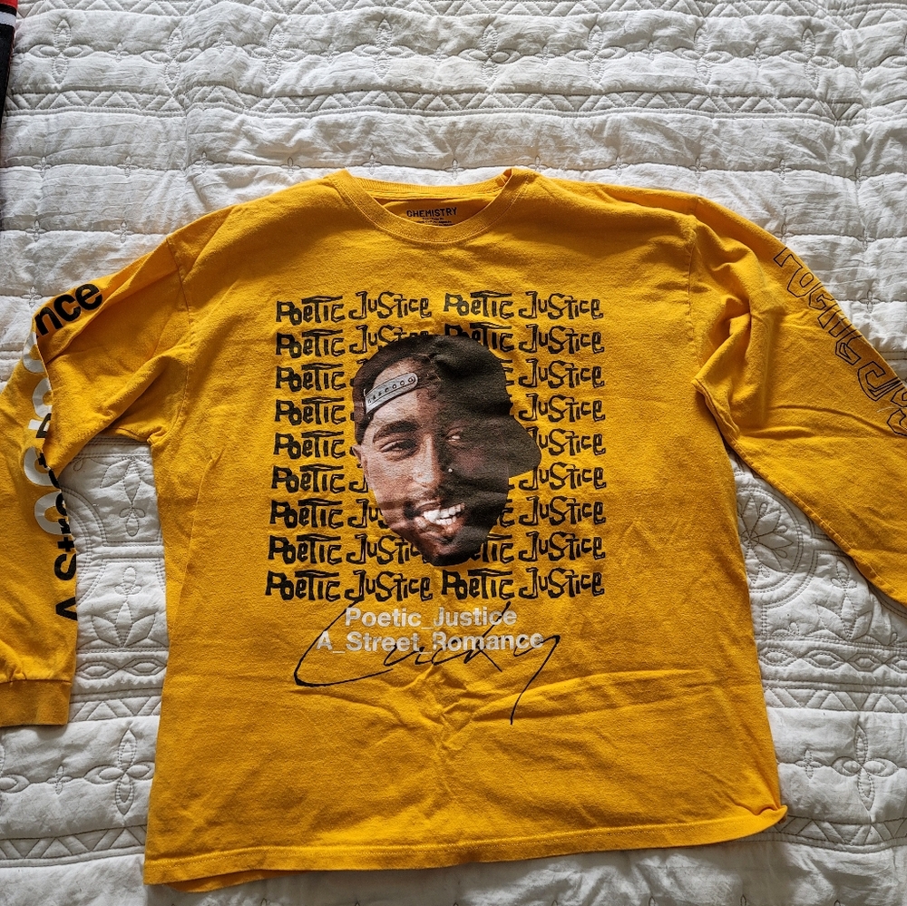 VINTAGE POETIC JUSTICE LONG SLEEVE TEE TUPAC